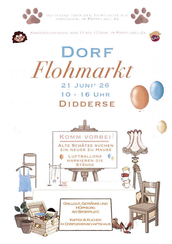 Bild vergr&ouml;&szlig;ern: Dorfflohmarkt 2026